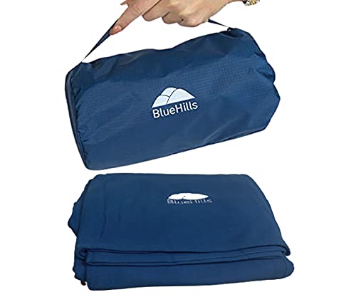 2 Pack Ultra-Compact Travel Blankets with Portable Carry Cases
