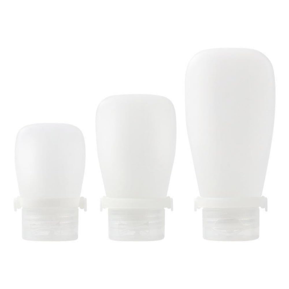 50 Pack Refillable Silicone Travel Bottles for Shampoo, Lotion & Shower Gel