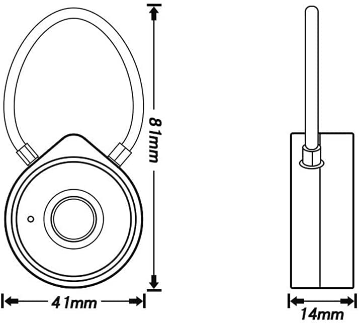Smart Fingerprint Padlock for Bikes, Lockers, Luggage & Backpacks