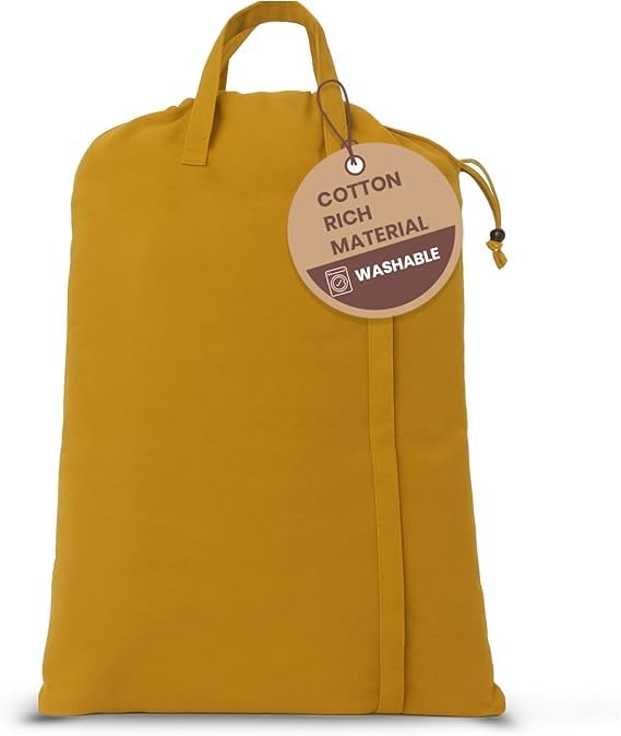 LFH Home Reusable Canvas Laundry Bags