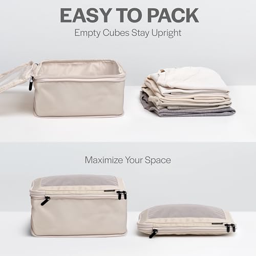 Compression Packing Cubes with Double Zippers