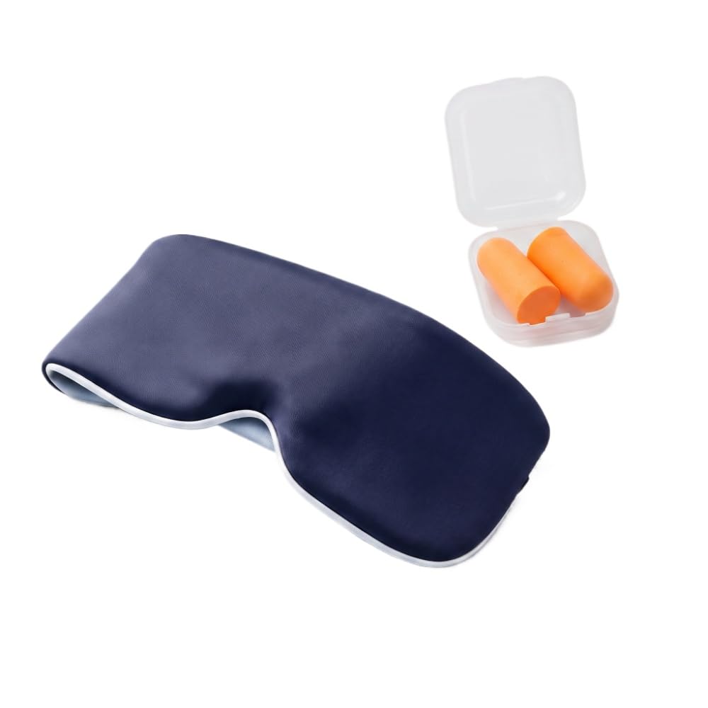 Weighted Sleep Mask for Adults, Double Sided Design, Earplugs Set
