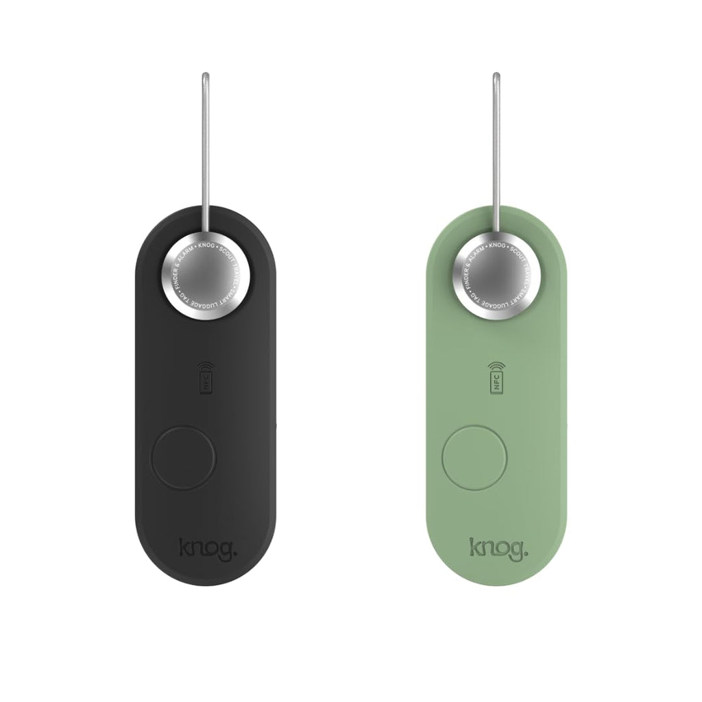 2-Pack Rechargeable Smart Luggage Tags with Tracker and Alarm