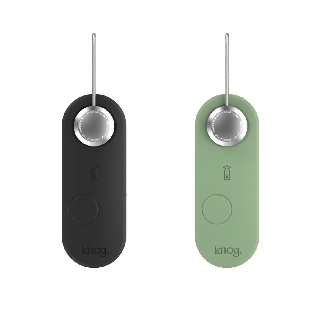 2-Pack Rechargeable Smart Luggage Tags with Tracker and Alarm