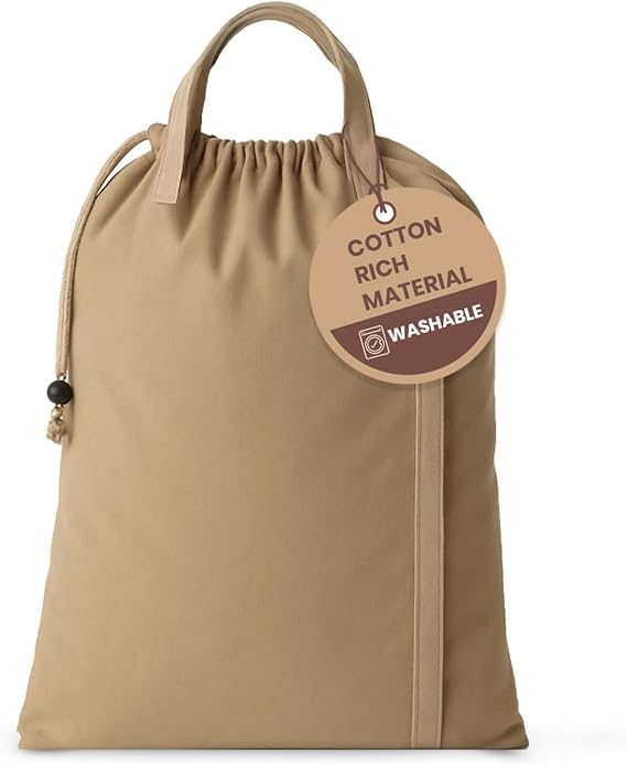 LFH Home Reusable Canvas Laundry Bags