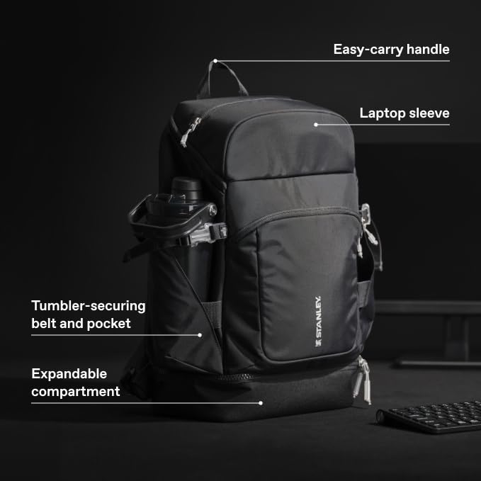 Hydration Bag with Drinkware Compartment and Adjustable Strap