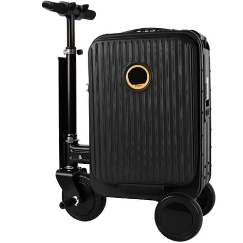 Electric Ride-On Suitcase for Adults with USB Charging – Silver