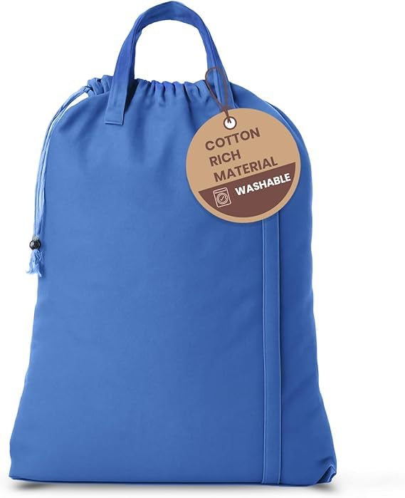 LFH Home Reusable Canvas Laundry Bags