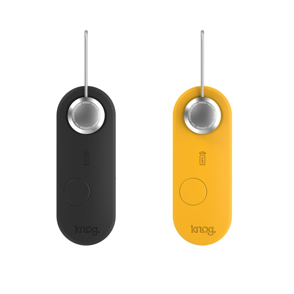 2-Pack Rechargeable Smart Luggage Tags with Tracker and Alarm