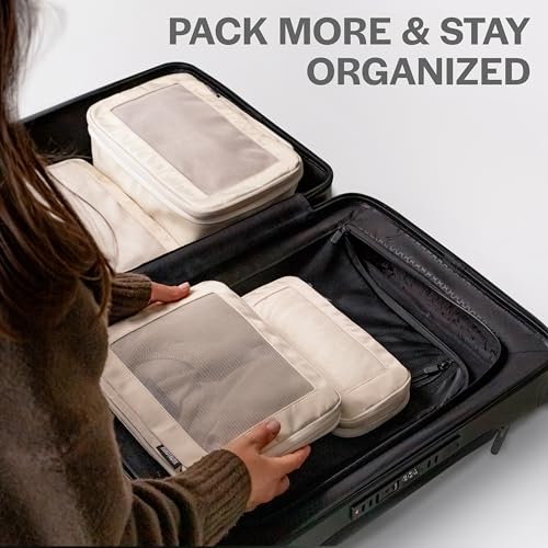 Compression Packing Cubes with Double Zippers