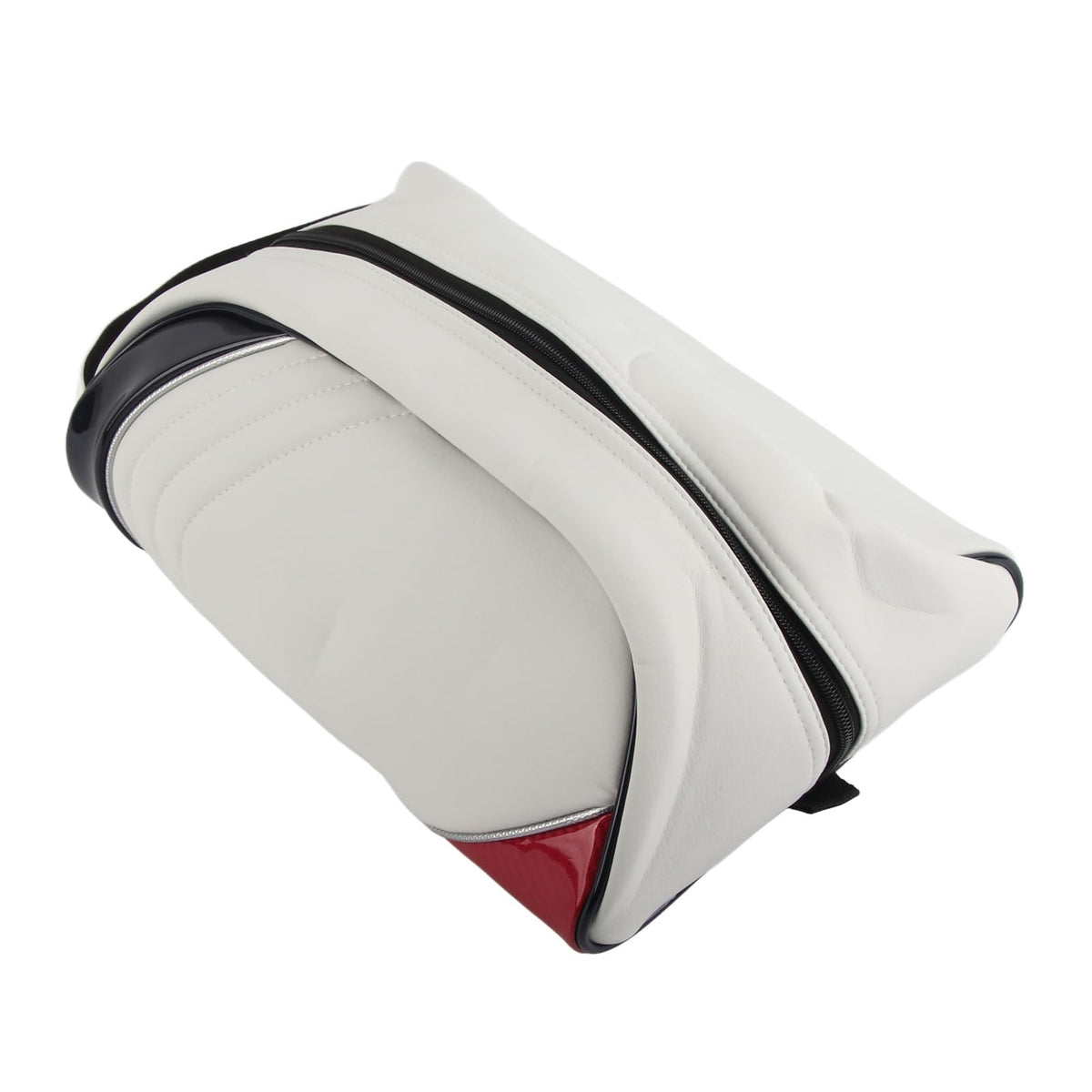 Large PU Leather Travel Shoe Bag – White