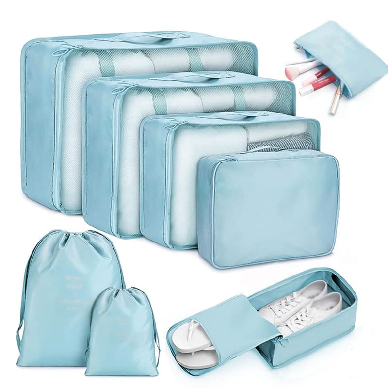 8-Piece Travel Packing Cube and Organizer Set
