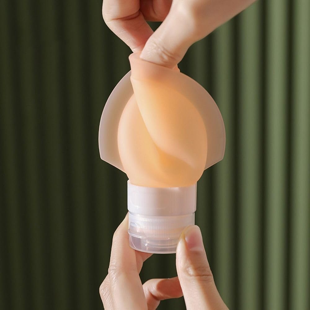 3 Pack 60ml Leakproof Silicone Travel Bottles for Toiletries