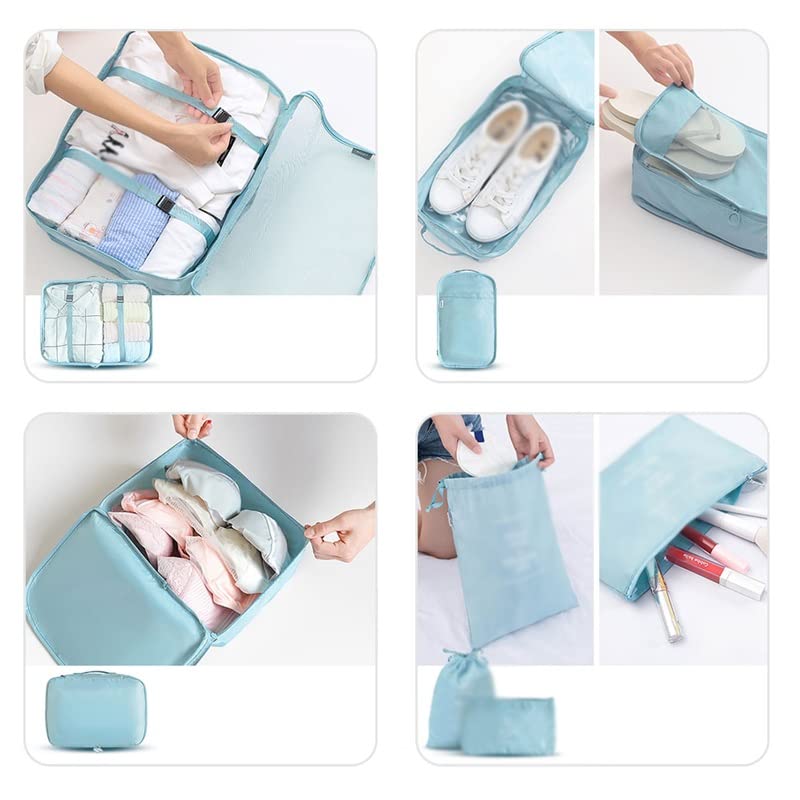 8-Piece Travel Packing Cube and Organizer Set