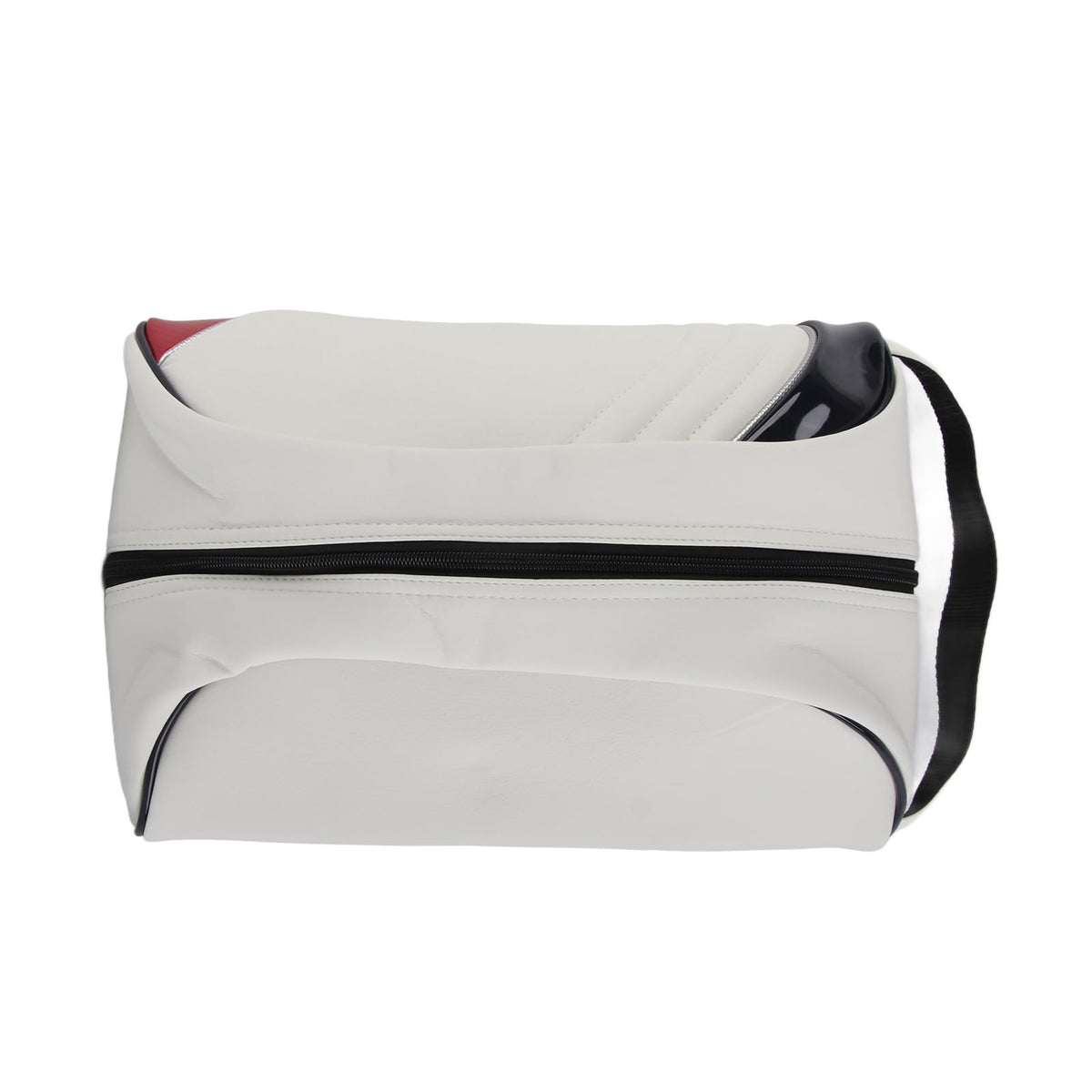 Large PU Leather Travel Shoe Bag – White