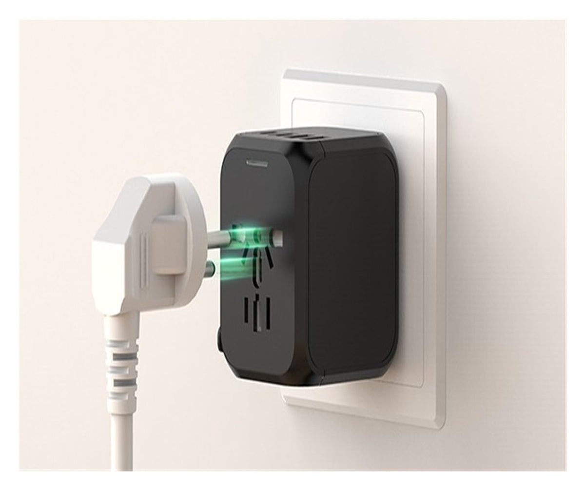 Universal Travel Adapter with 2 USB & 2 USB-C Ports