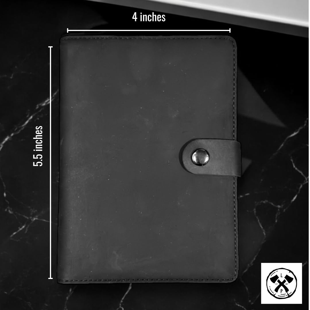 RFID Genuine Leather Passport Wallet with AirTag Holder