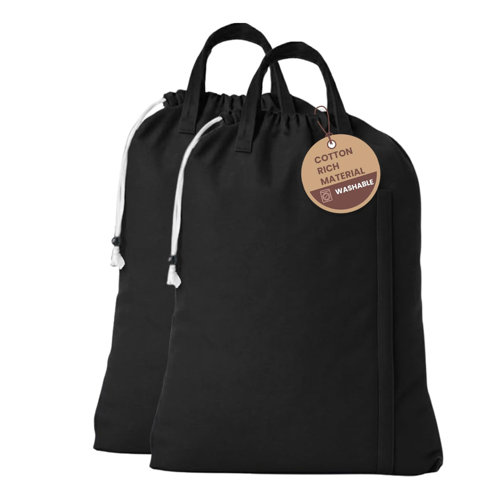 LFH Home Reusable Canvas Laundry Bags