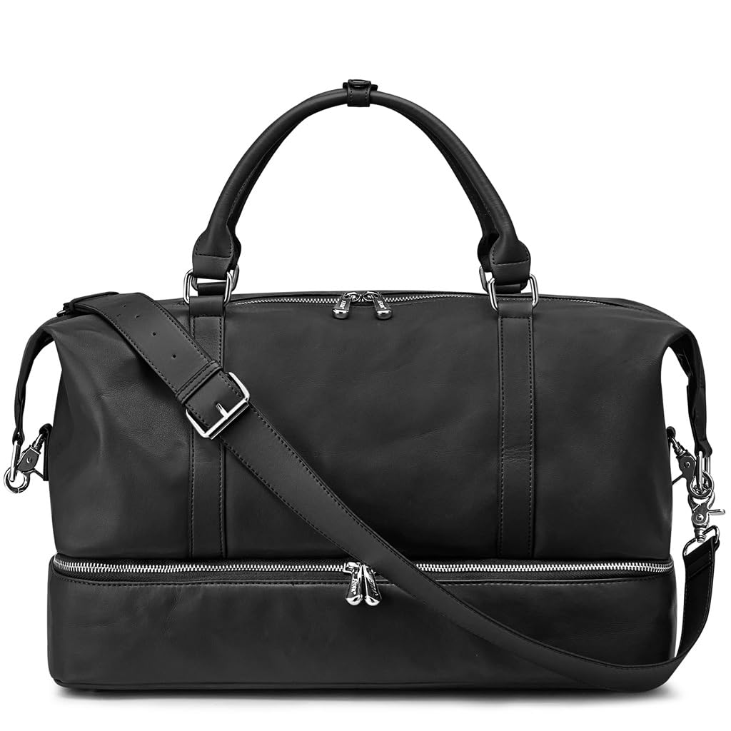 Women's Genuine Leather Weekender Duffel Bag