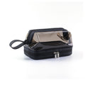 Double-Layer Clear Travel Toiletry Bag – Black