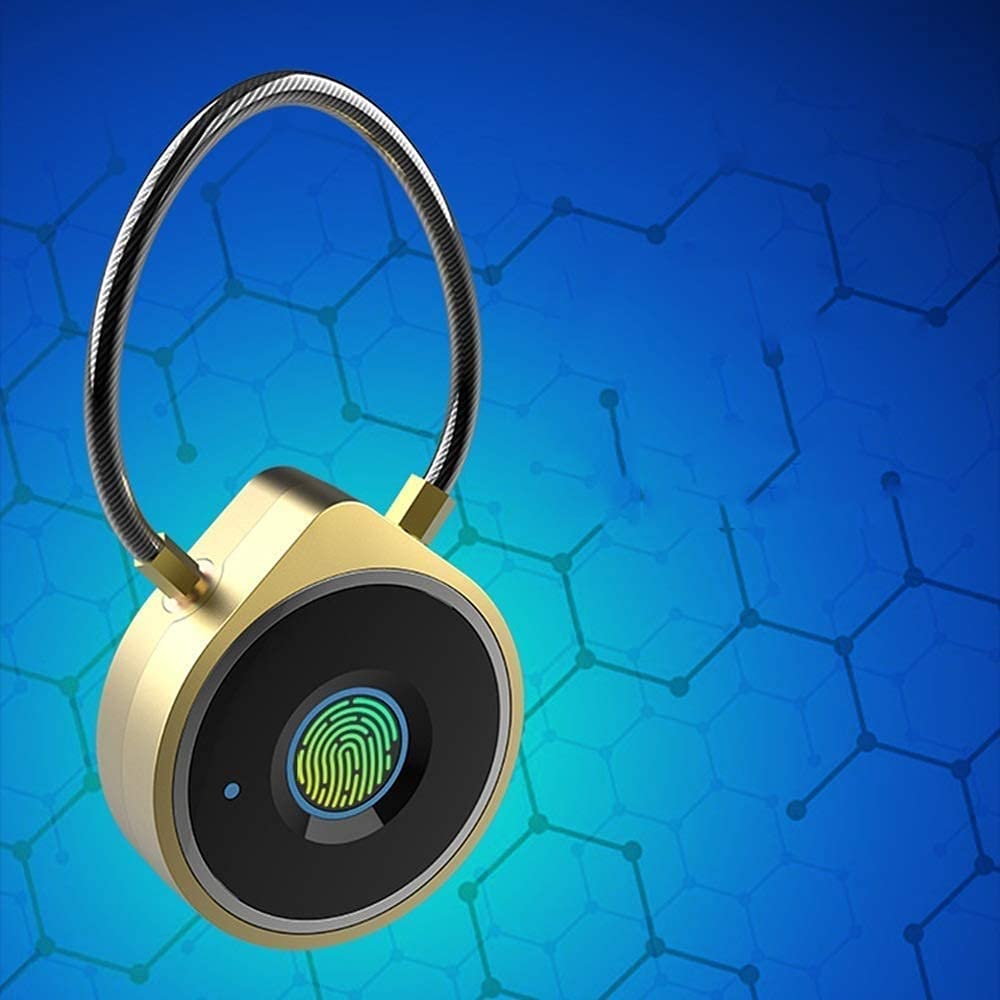 Smart Fingerprint Padlock for Bikes, Lockers, Luggage & Backpacks