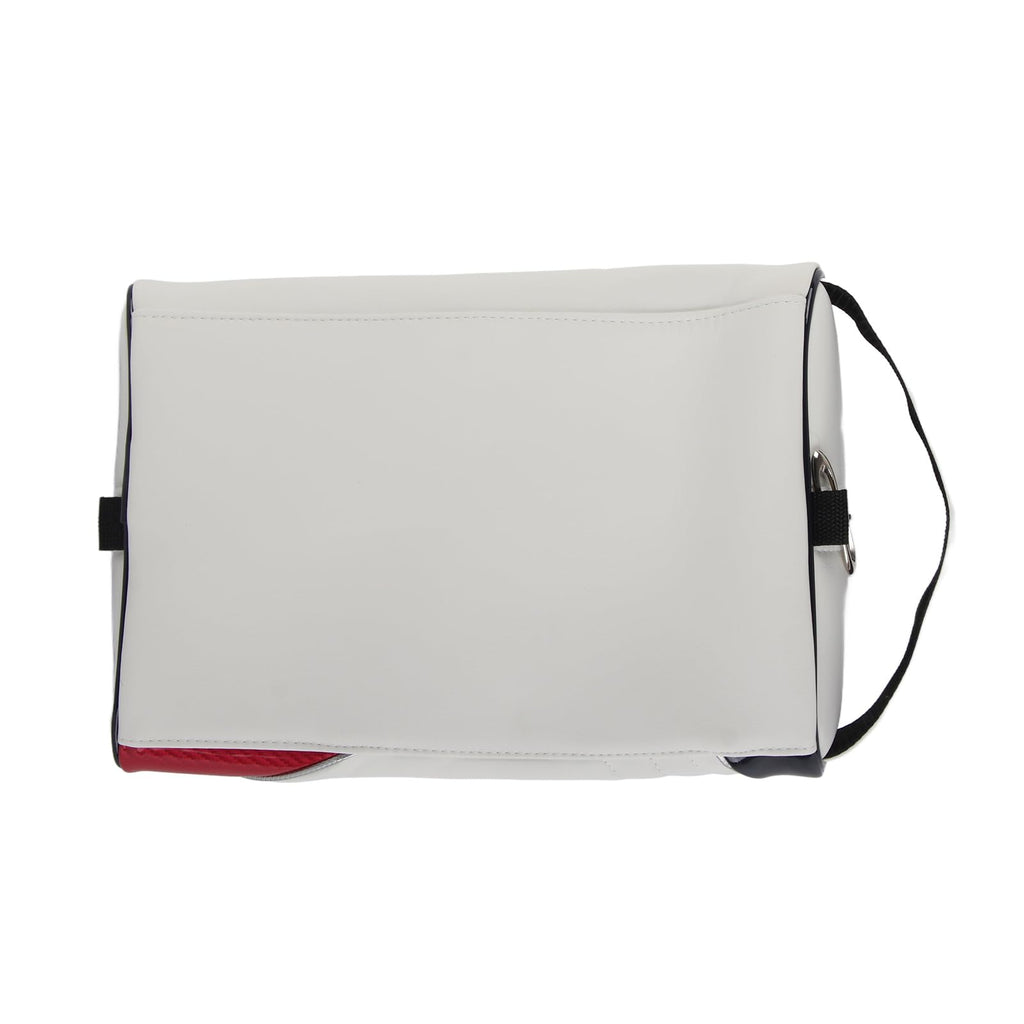 Large PU Leather Travel Shoe Bag – White