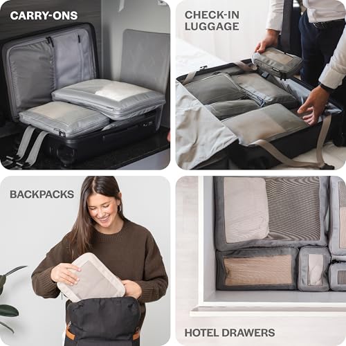 Compression Packing Cubes with Double Zippers