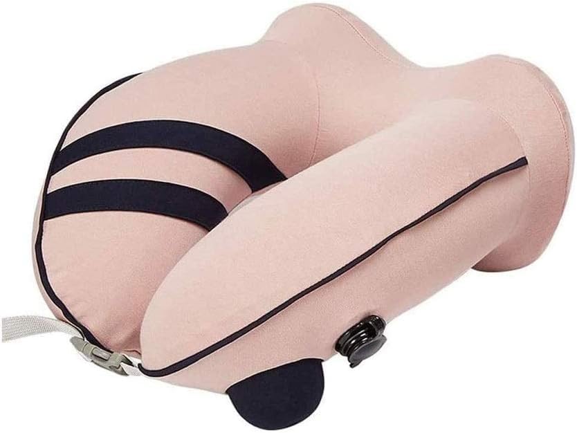 Inflatable U-Shaped Travel Neck Pillow for Airplane & Car