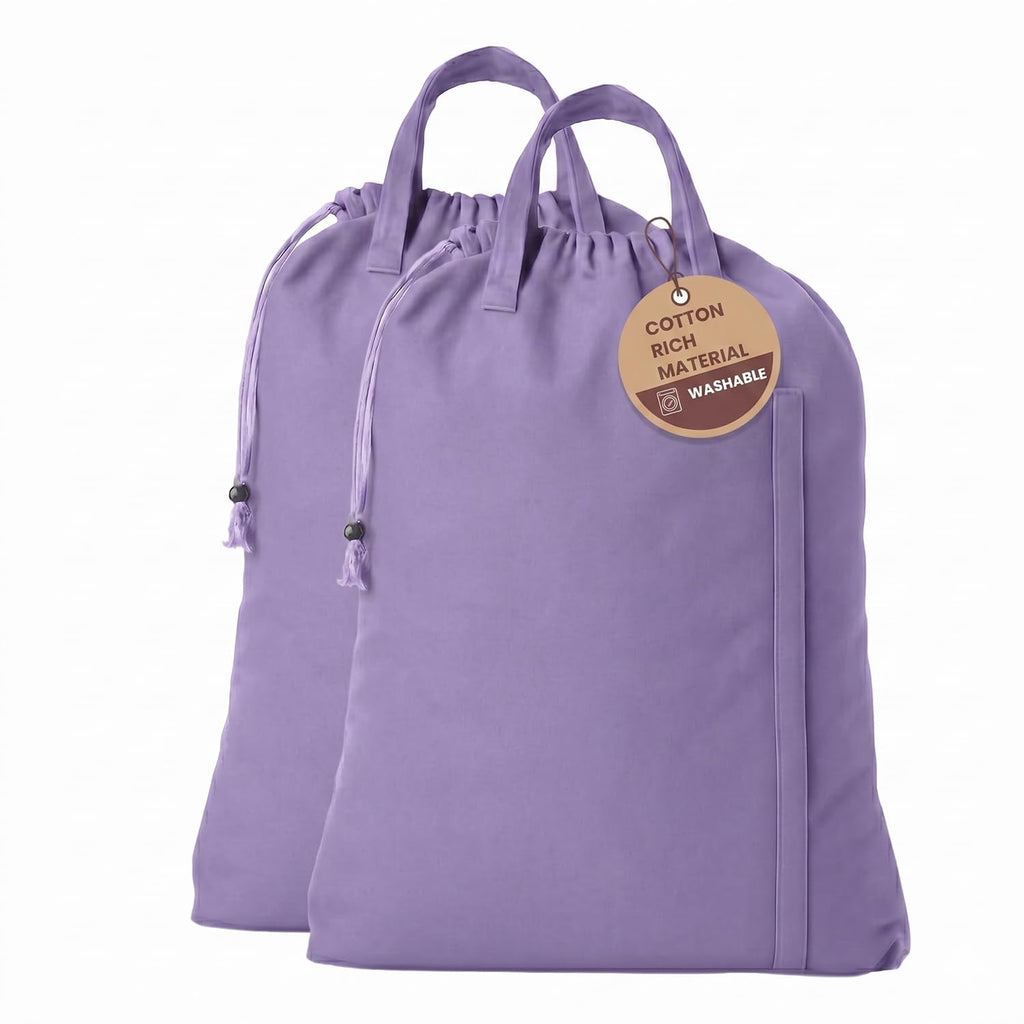 LFH Home Reusable Canvas Laundry Bags