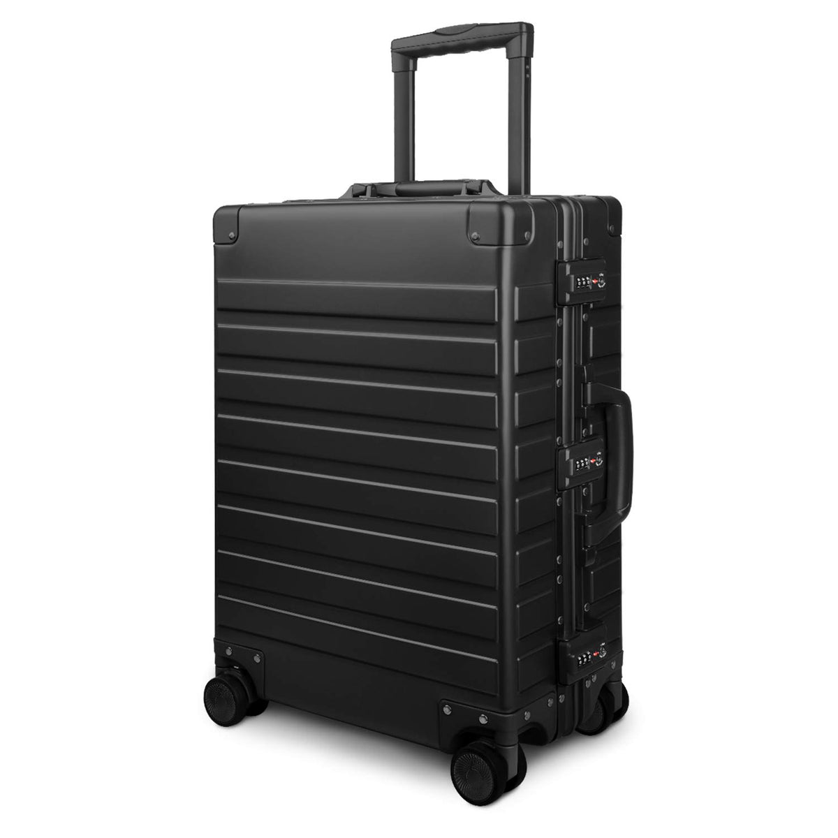 text All-Aluminum Hardshell Spinner Suitcase – 20–28 Inches