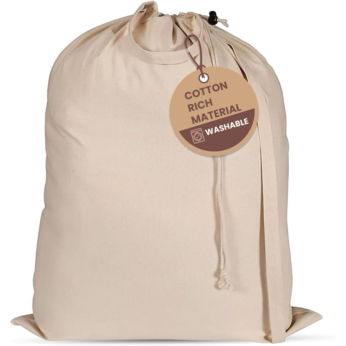 LFH Home Reusable Canvas Laundry Bags