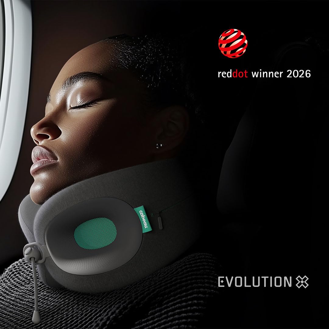 Deluxe Travel Neck Pillow with Carry Bag