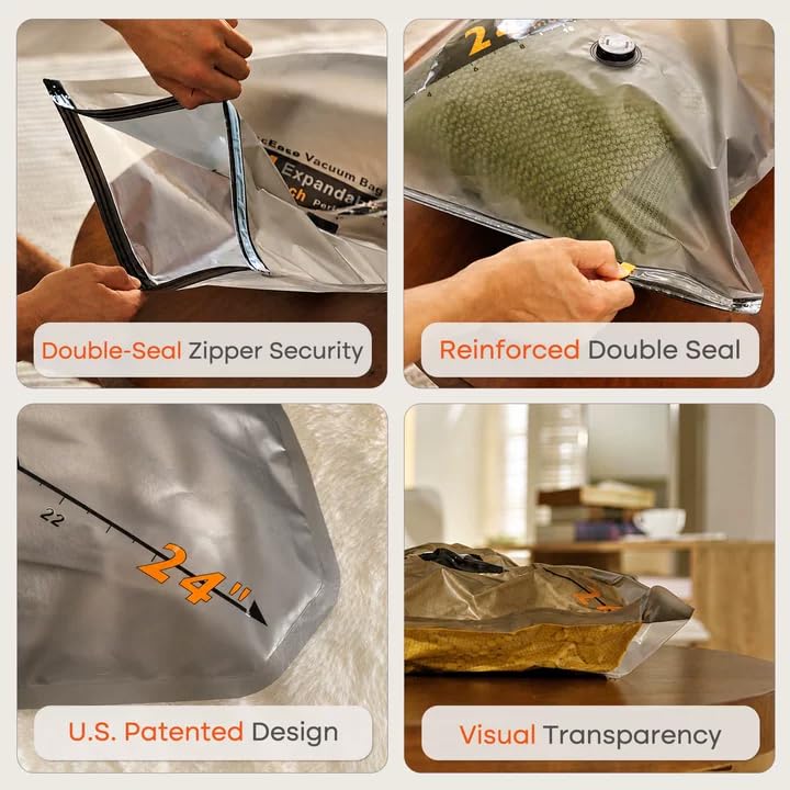 Vacbird Rechargeable Wireless Pump Travel Storage Bags Set