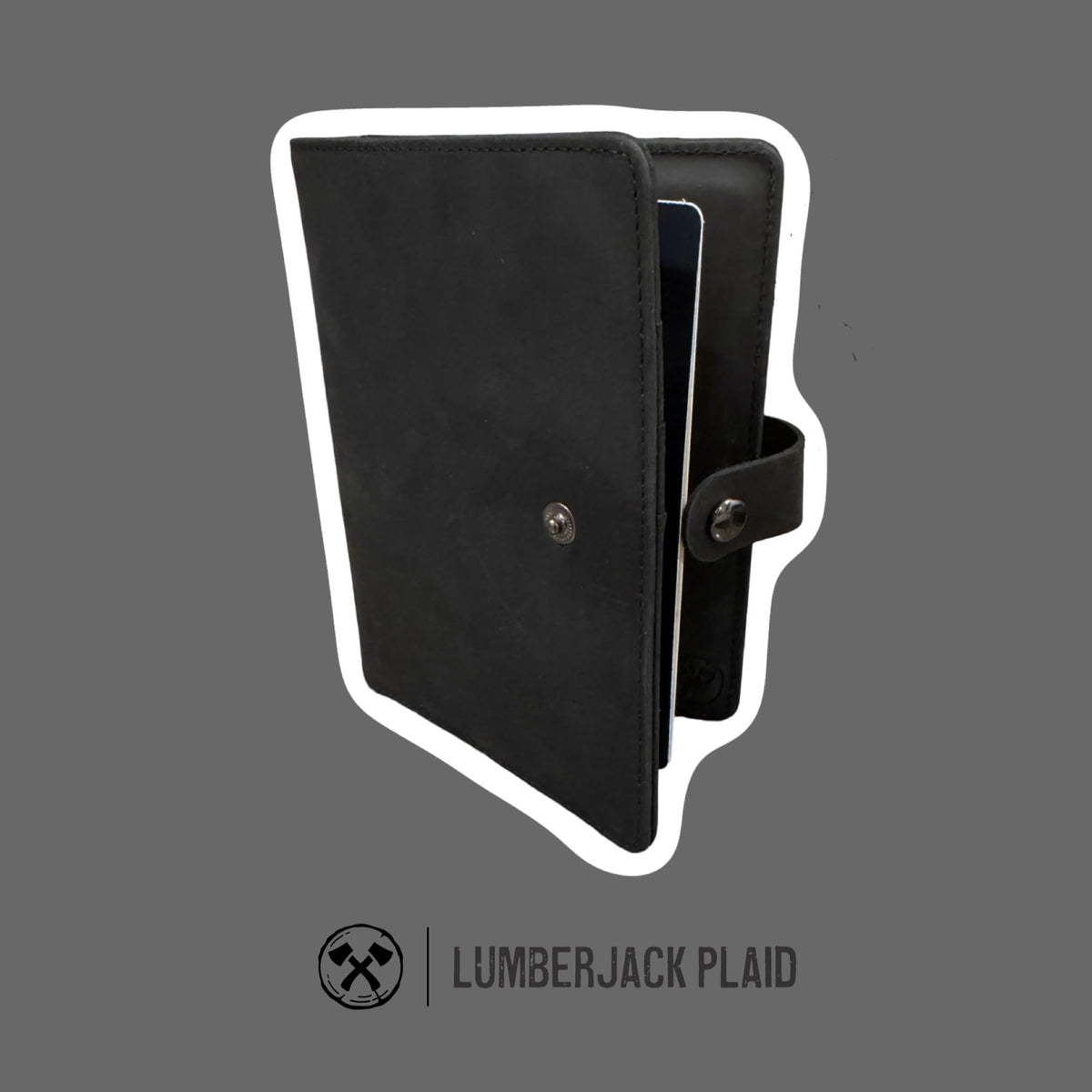 RFID Genuine Leather Passport Wallet with AirTag Holder