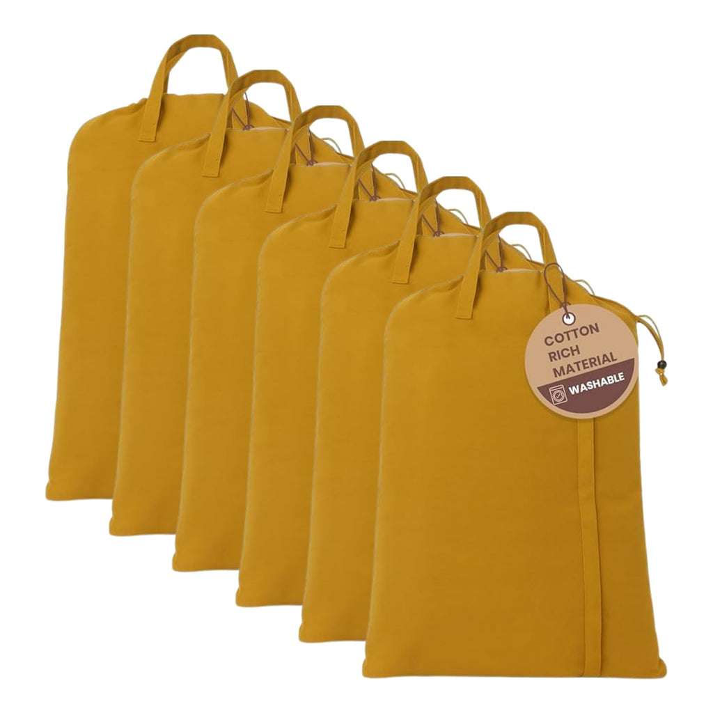 LFH Home Reusable Canvas Laundry Bags
