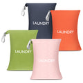 WiseBoy 4 Pack Dirty Laundry Travel Bag, Nylon Travel Dirty Clothes Bag
