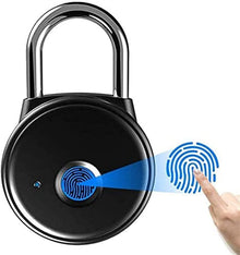 Fingerprint Smart Padlock, USB Rechargeable Keyless Lock for Luggage & Lockers