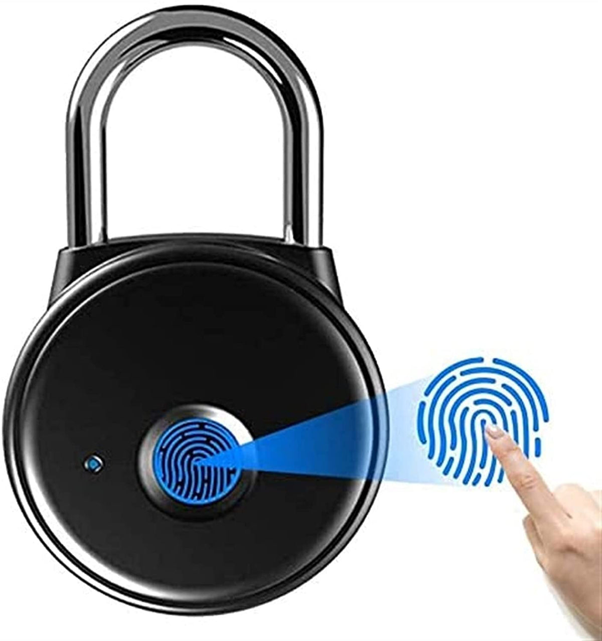 Fingerprint Smart Padlock, USB Rechargeable Keyless Lock for Luggage & Lockers