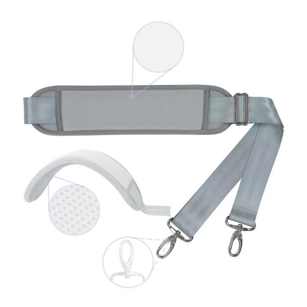 UOZL 60 Inch Shoulder Strap for Bag with Removable Ultra-Thick Pad