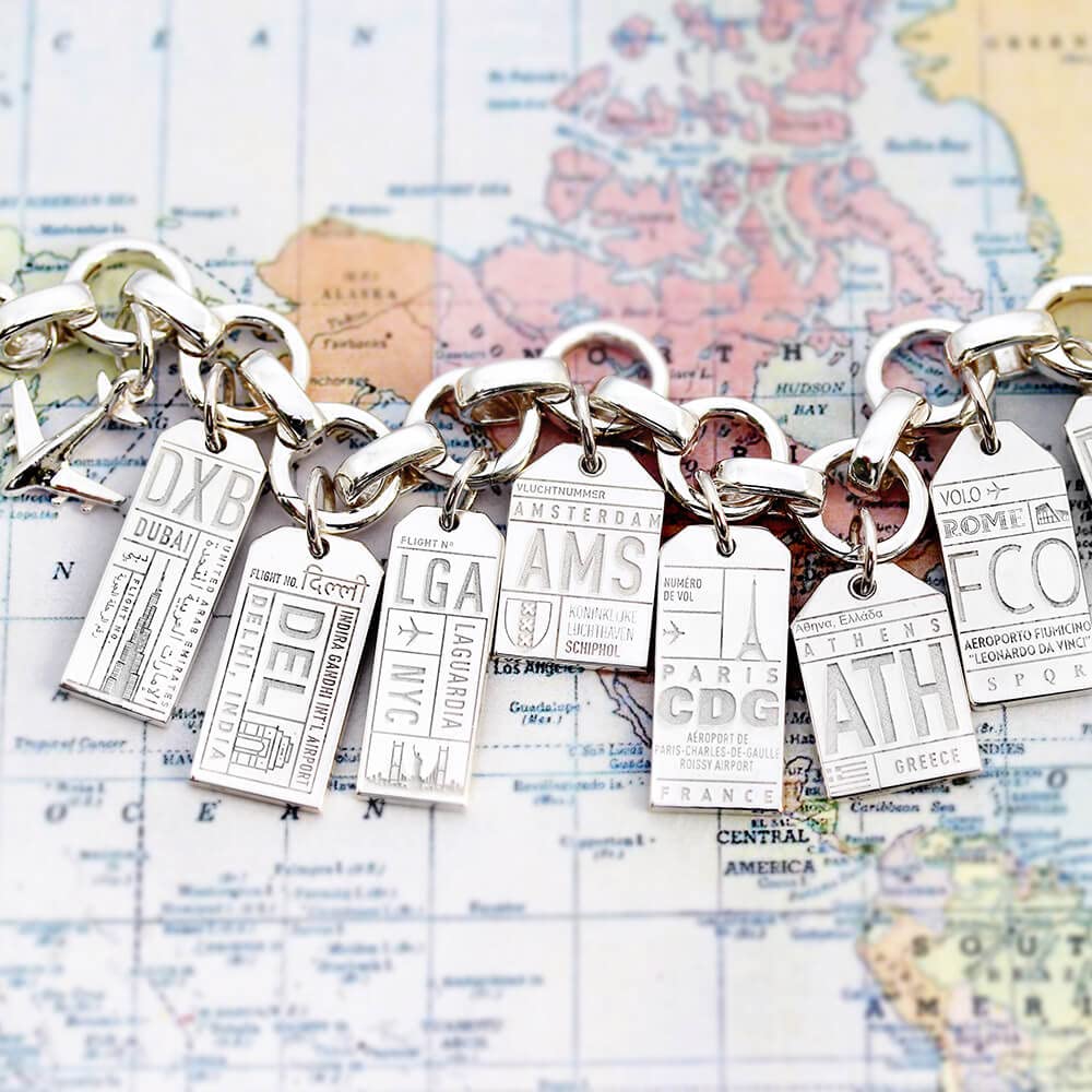 Jet Set Candy London LHR Luggage Tag Travel Charm
