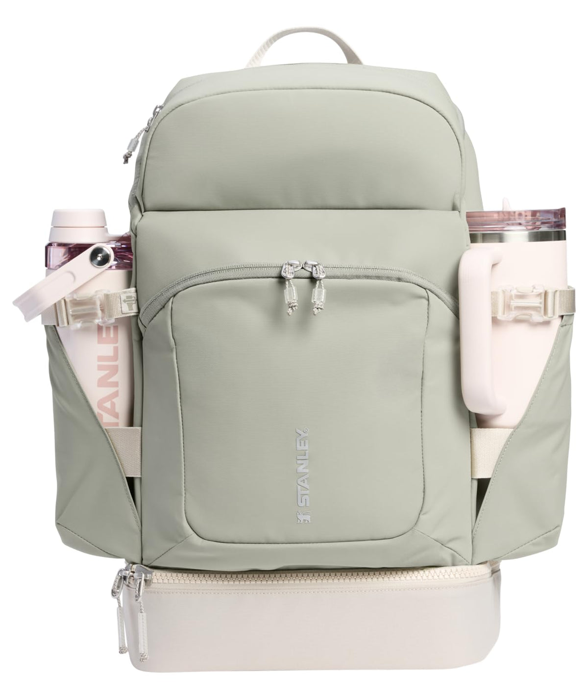Hydration Bag with Drinkware Compartment and Adjustable Strap