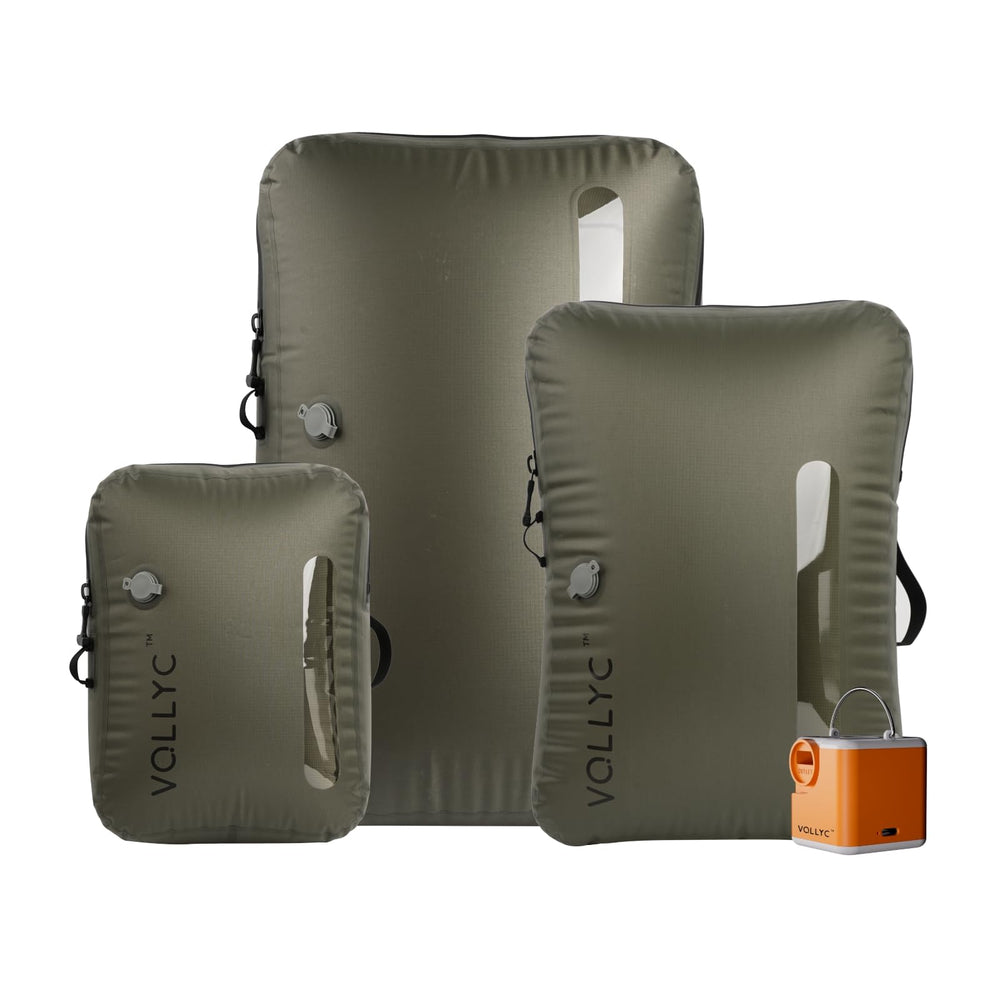 4-in-1 Waterproof Vacuum Travel Bags with Wireless Pump