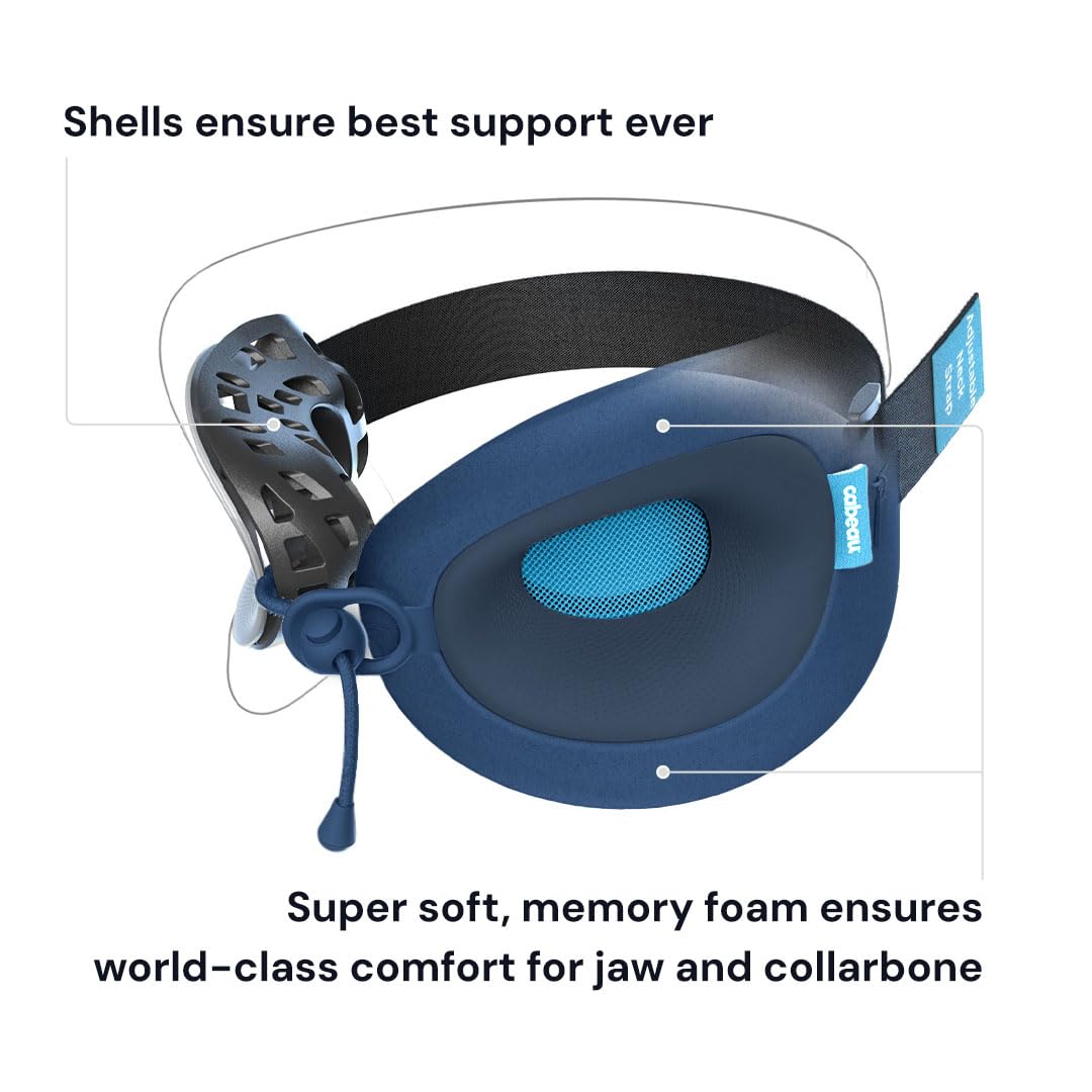 Deluxe Travel Neck Pillow with Carry Bag