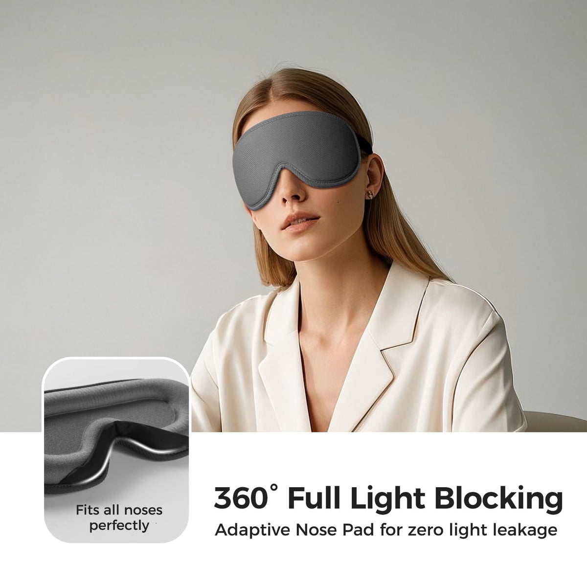 pack all Light Blocking Sleep Mask, 3D Eye Mask, Soft Sleeping Eye Cover