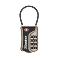 Master Lock TSA Approved Combination Luggage Lock, Silver, 4697SLVEC