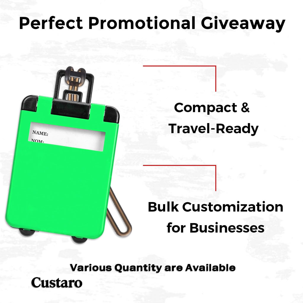 Custom Luggage Tags Bulk – Personalized Luggage Tags with Logo and Text
