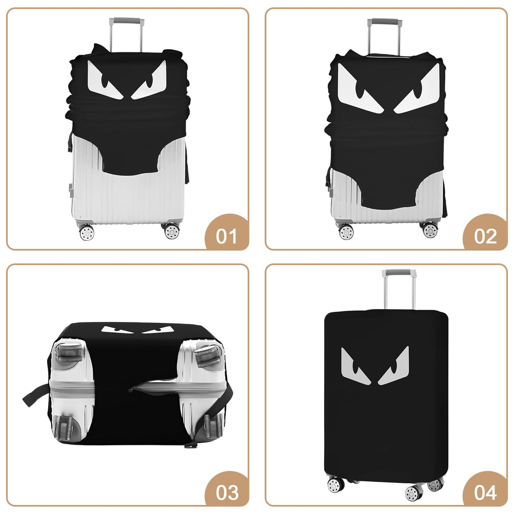 Clear Waterproof PVC Luggage Cover with Hook & Loop Closure