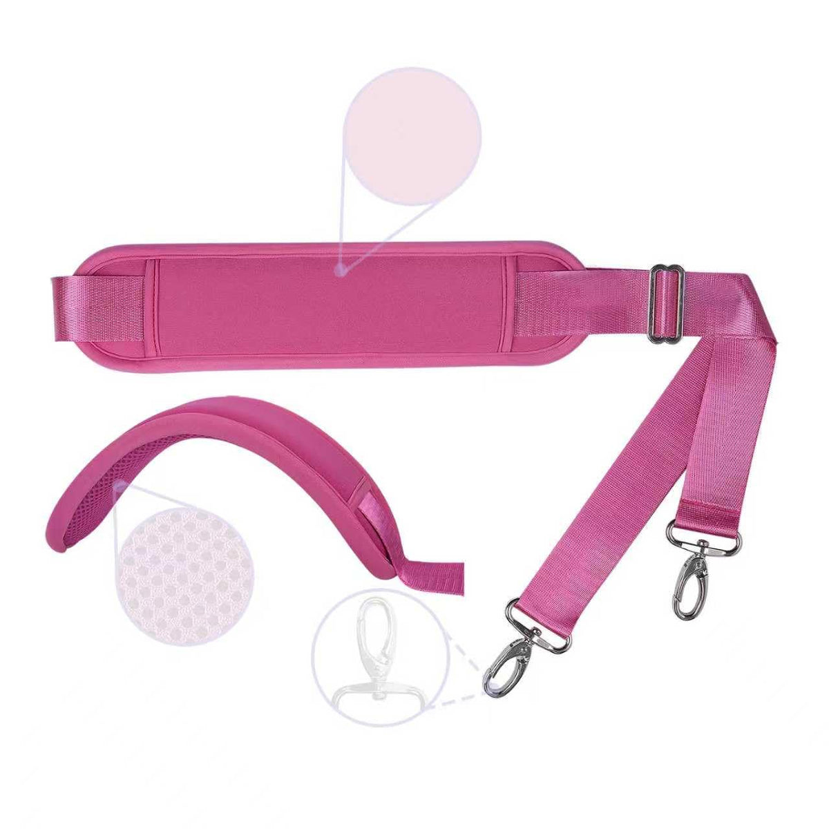 UOZL 60 Inch Shoulder Strap for Bag with Removable Ultra-Thick Pad
