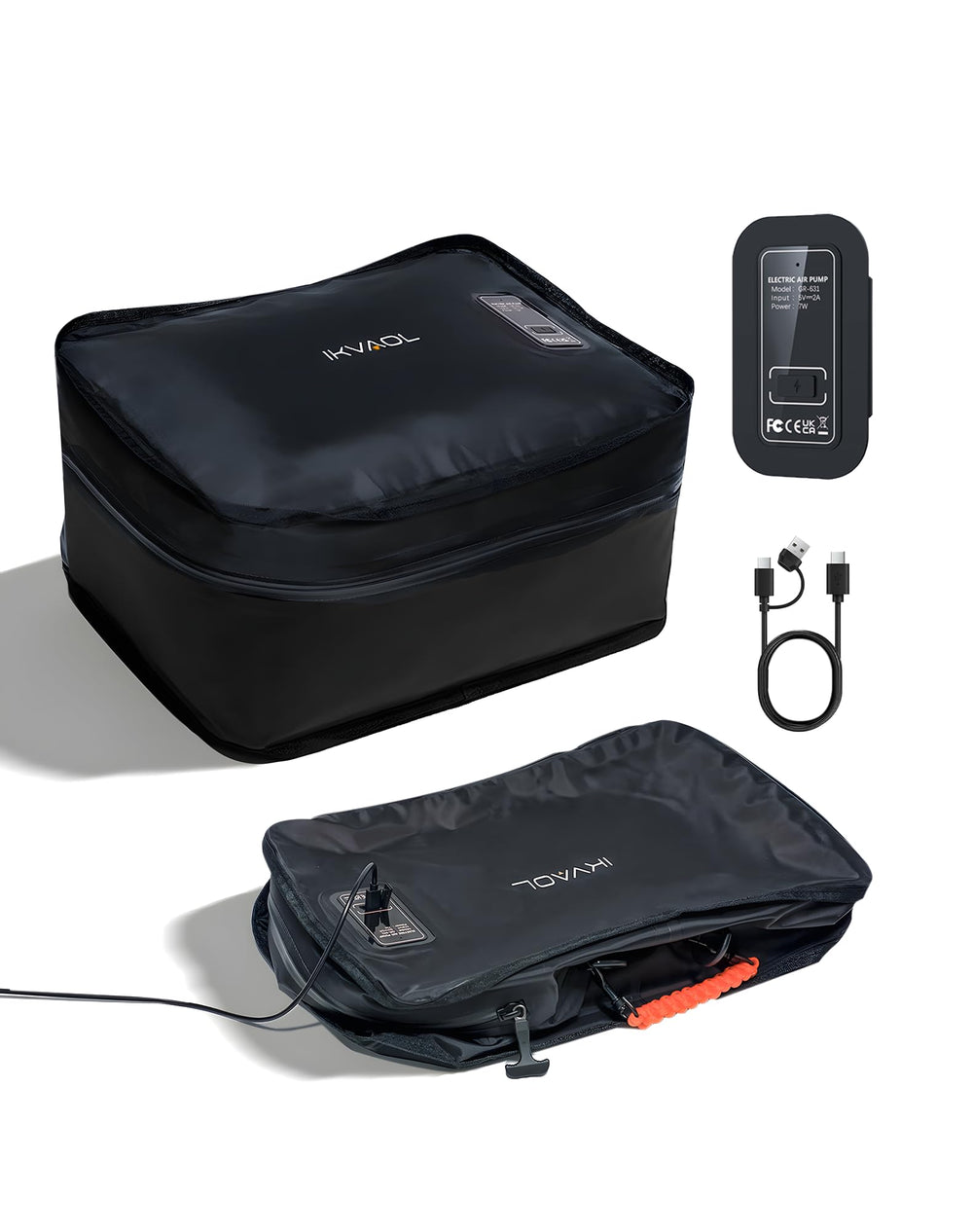 Reusable Travel Vacuum Bags with Built-In Pump
