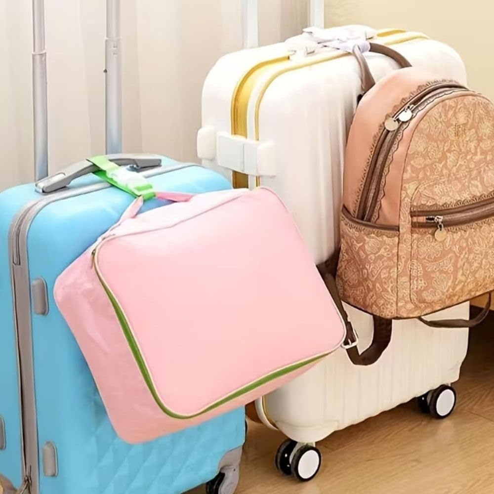 Heavy Duty Adjustable Luggage Straps with Quick Release Buckle, Multicolour, 2 Pack